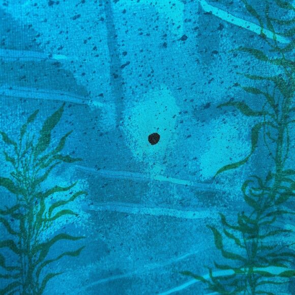 VTG 90s Local Color Art T Shirt XL Dolphin Ocean AOP Tie Die Single Stitch - Picture 5 of 8